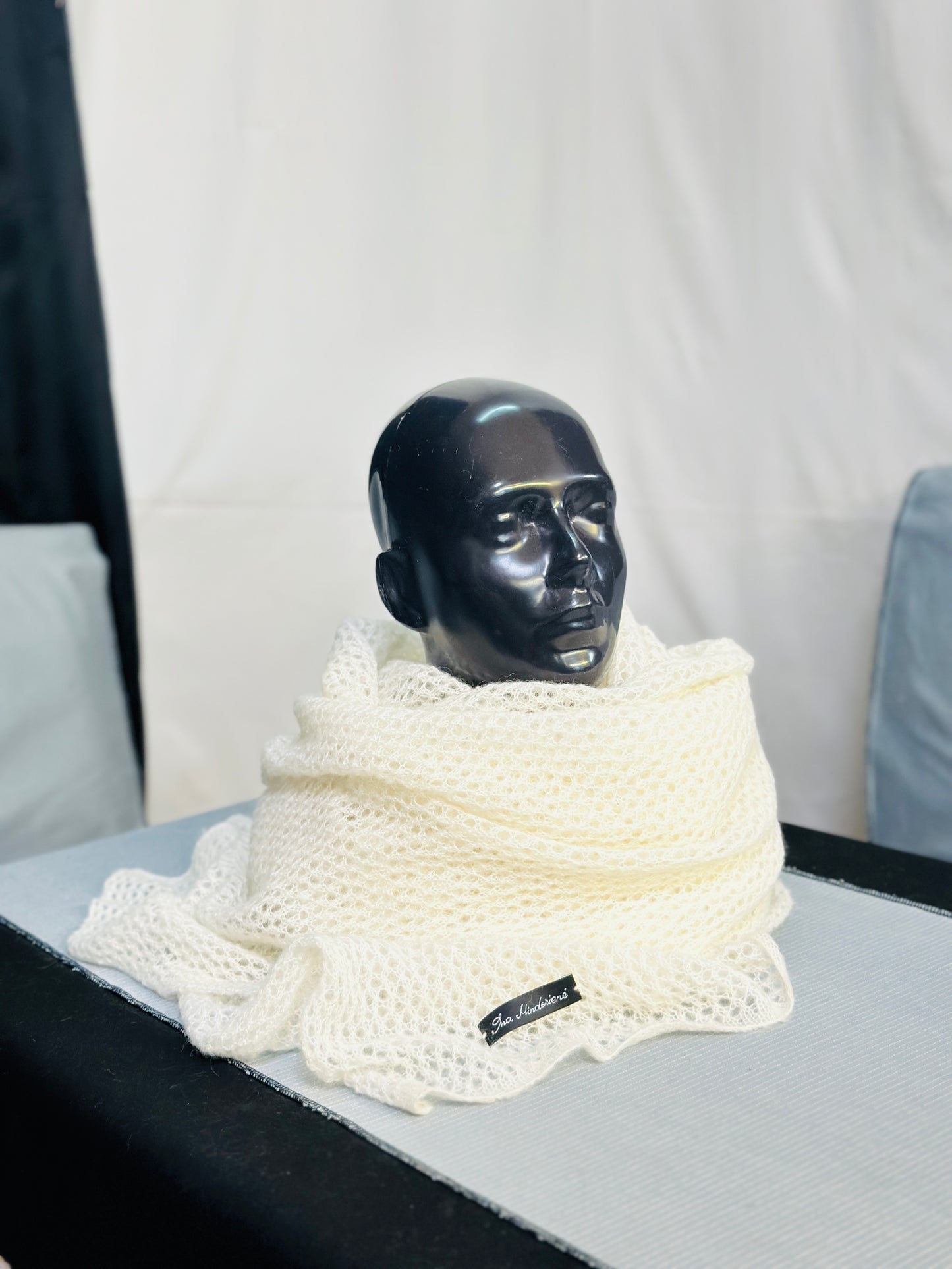 Pearl White The Cloud Wrap | Artisanal Shawl