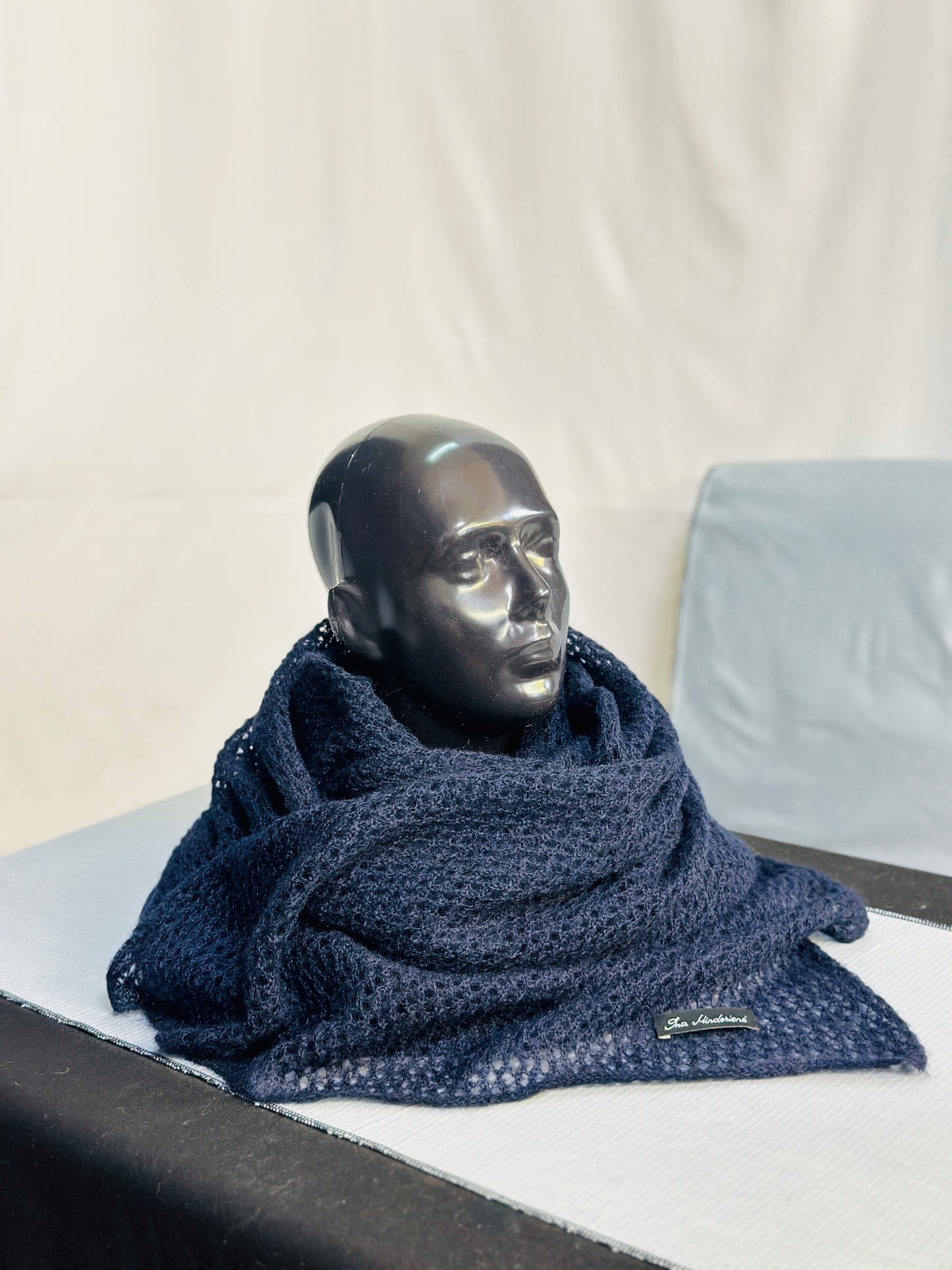 Midnight Blue The Cloud Wrap | Artisanal Shawl