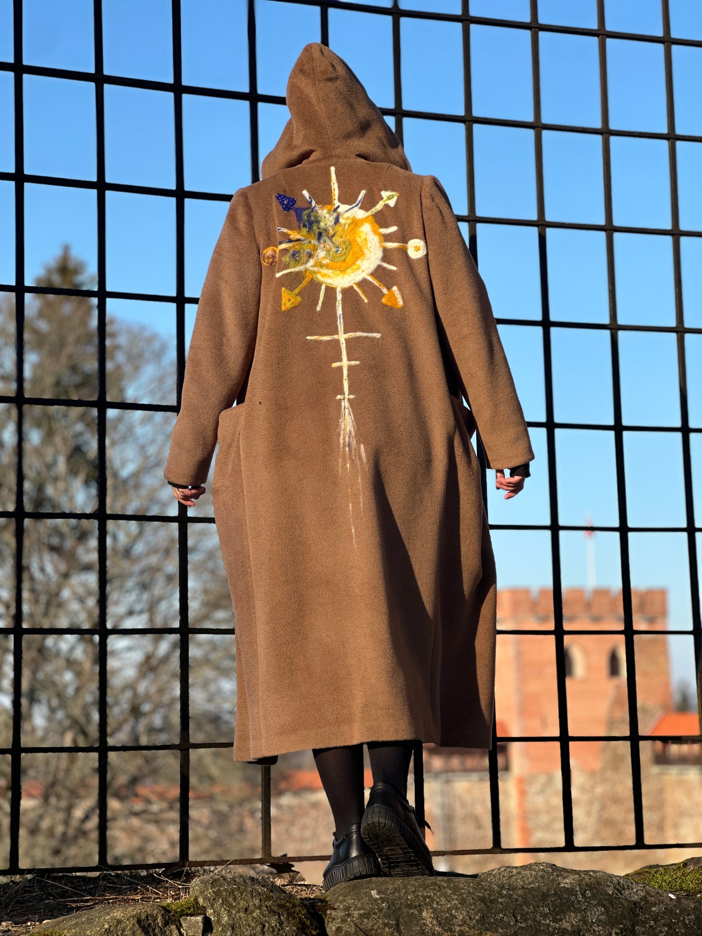 Exclusive 1-of-1 "Planet Ukraine" Alpaca Wool Coat
