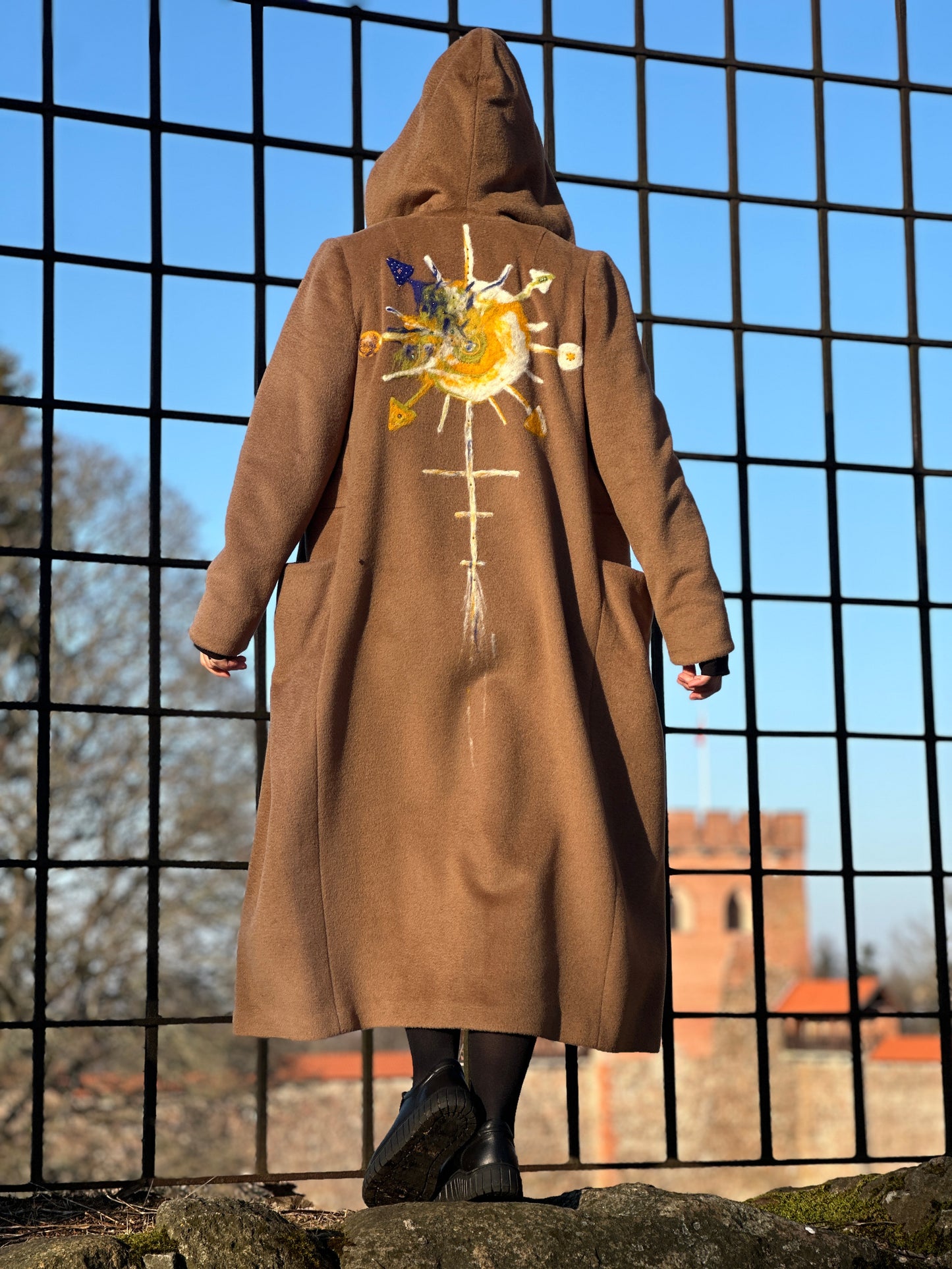 Exclusive 1-of-1 "Planet Ukraine" Alpaca Wool Coat
