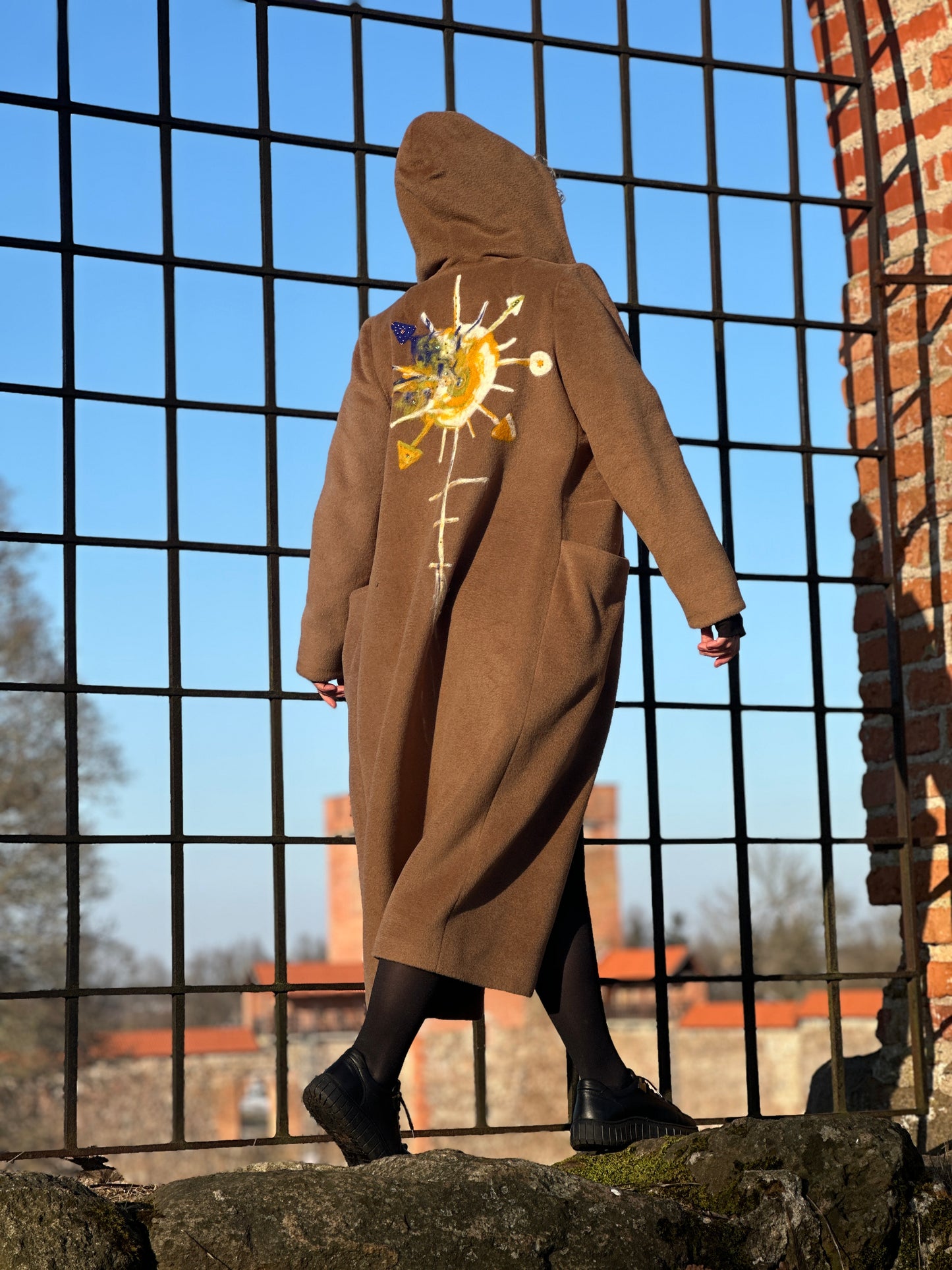 Exclusive 1-of-1 "Planet Ukraine" Alpaca Wool Coat