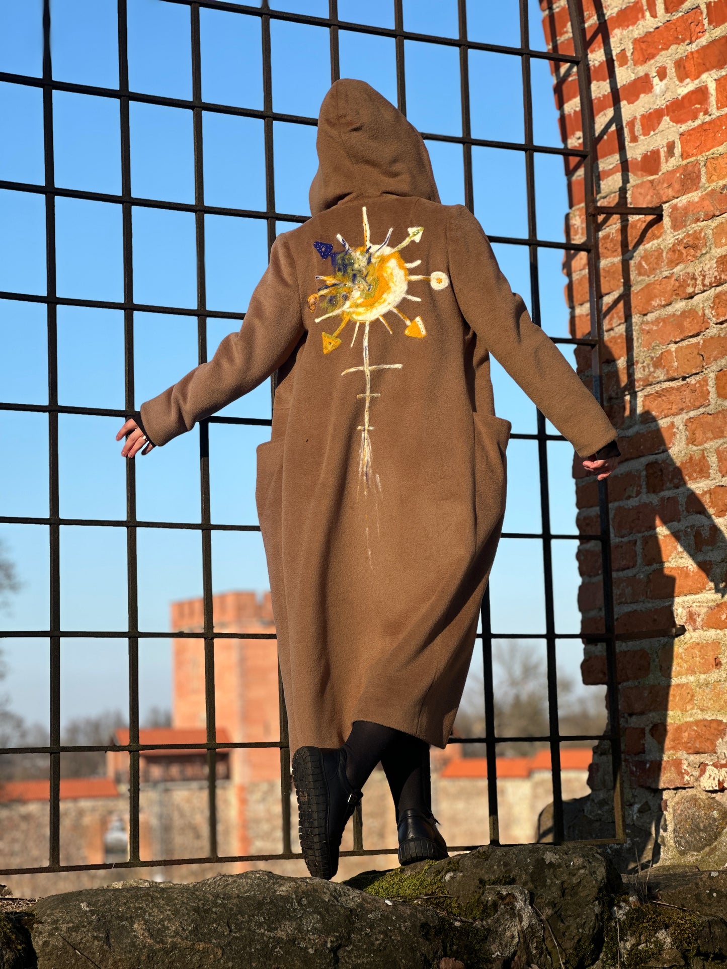 Exclusive 1-of-1 "Planet Ukraine" Alpaca Wool Coat