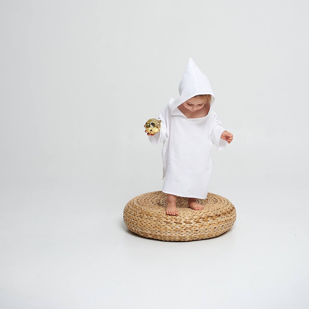 KRABI Kids Muslin Hooded Poncho