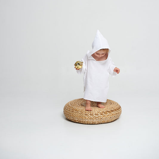KRABI Kids Muslin Hooded Poncho