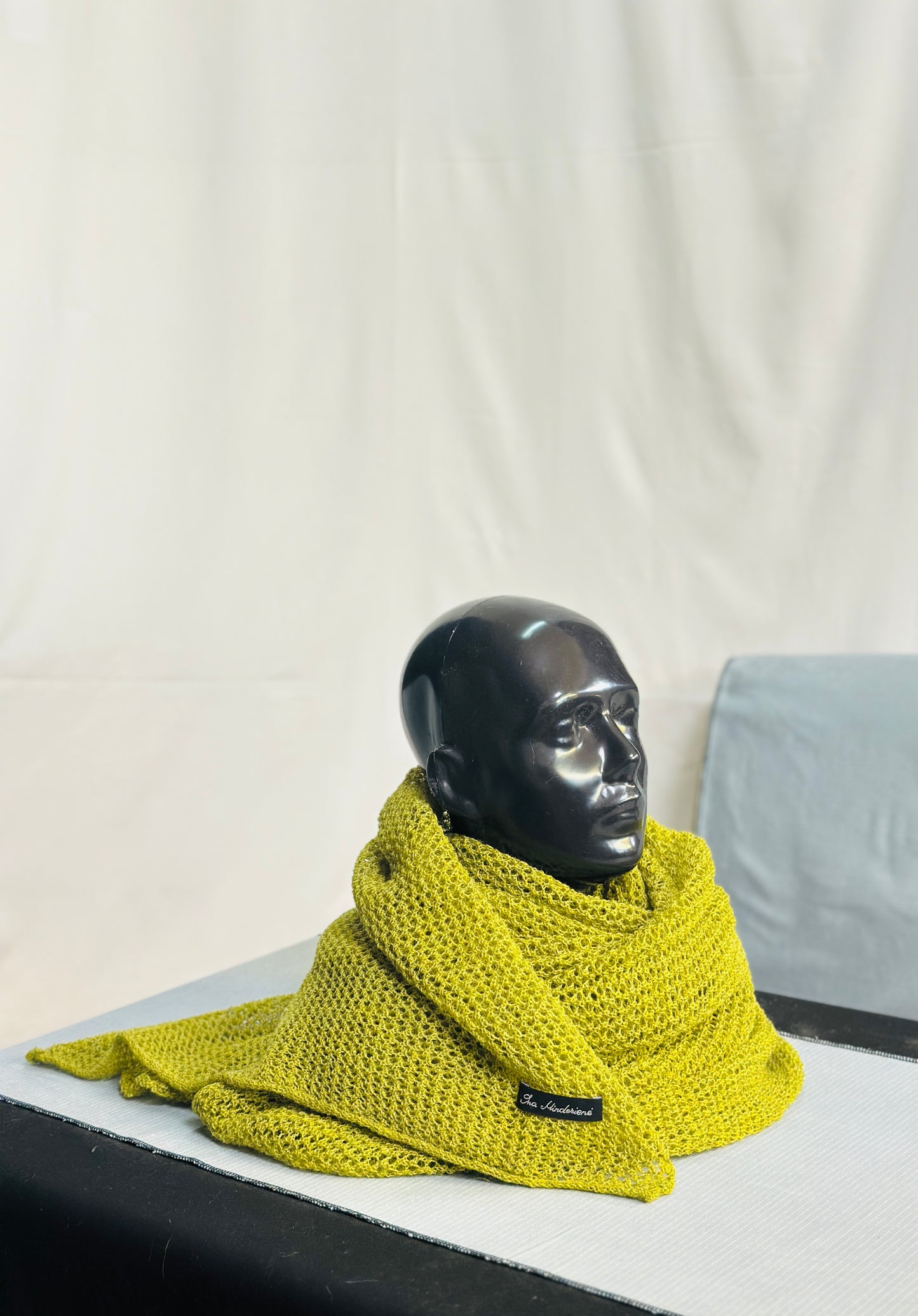 Soft Moss The Cloud Wrap | Artisanal Shawl