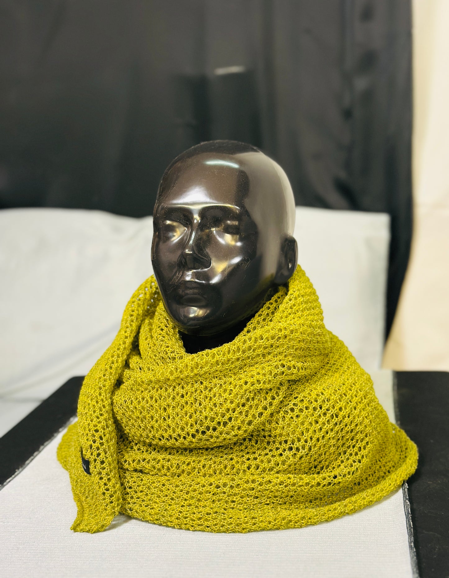 Soft Moss The Cloud Wrap | Artisanal Shawl
