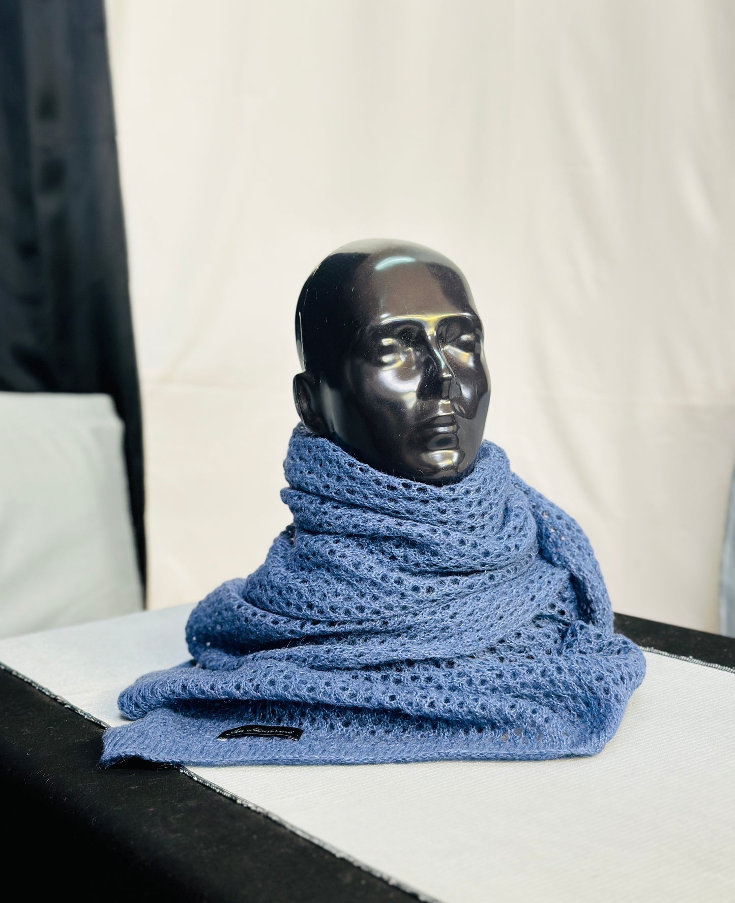 Muted Ocean The Cloud Wrap | Artisanal Shawl