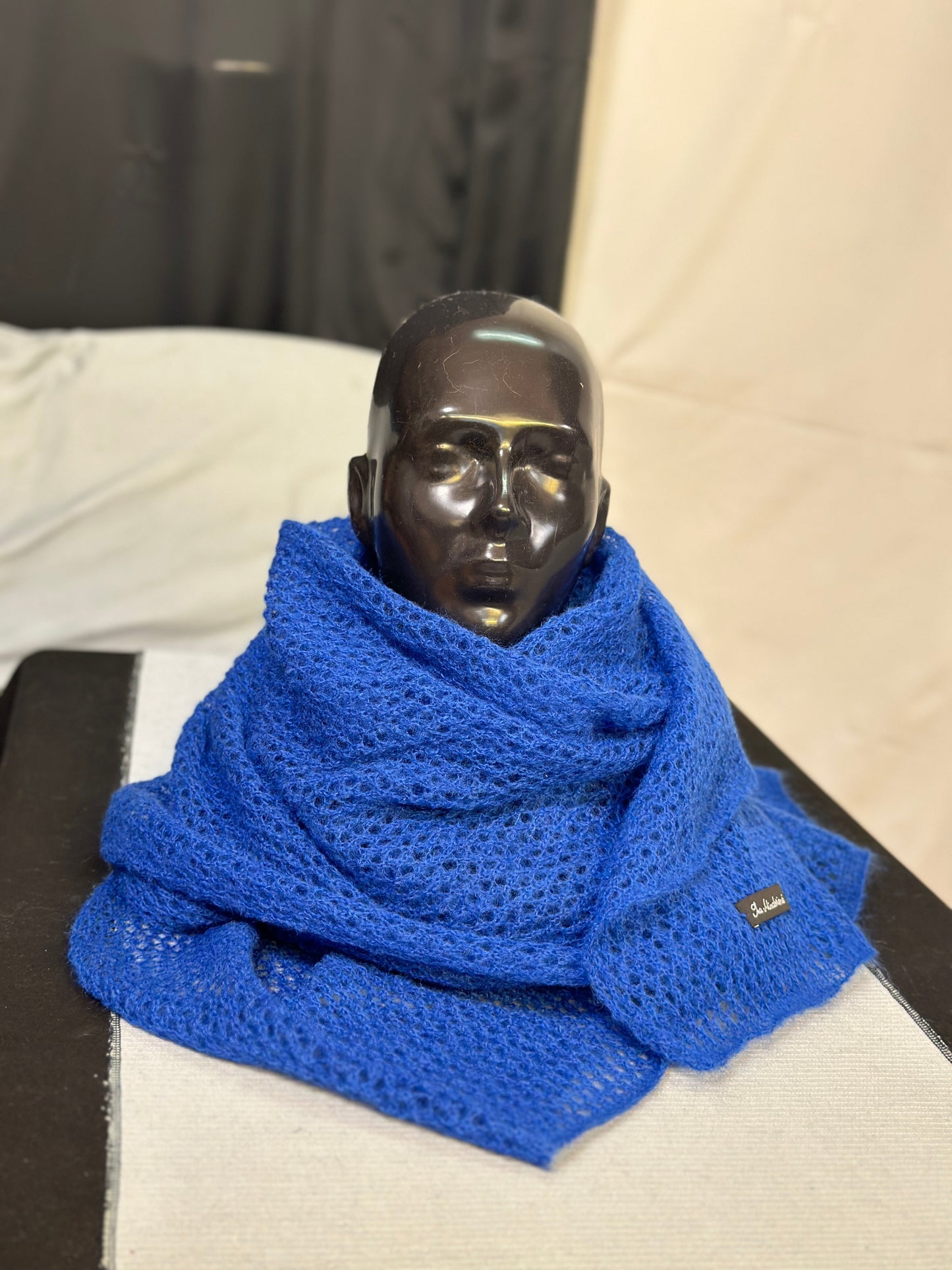 Sapphire Blue The Cloud Wrap | Artisanal Shawl