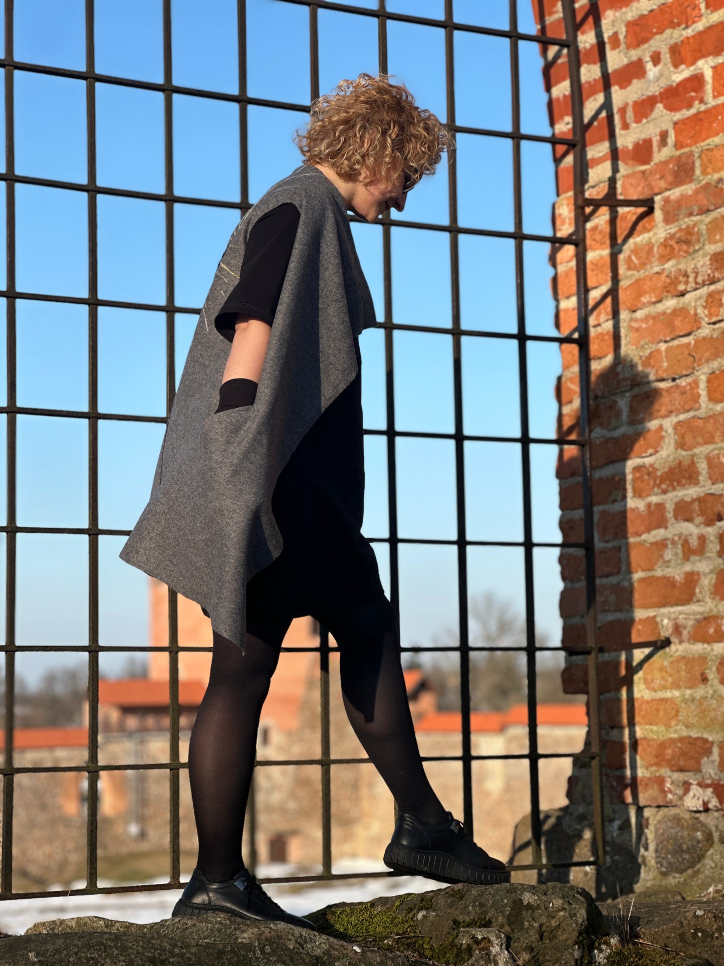 The Silver Mist: Hand-Embellished Artisan Vest