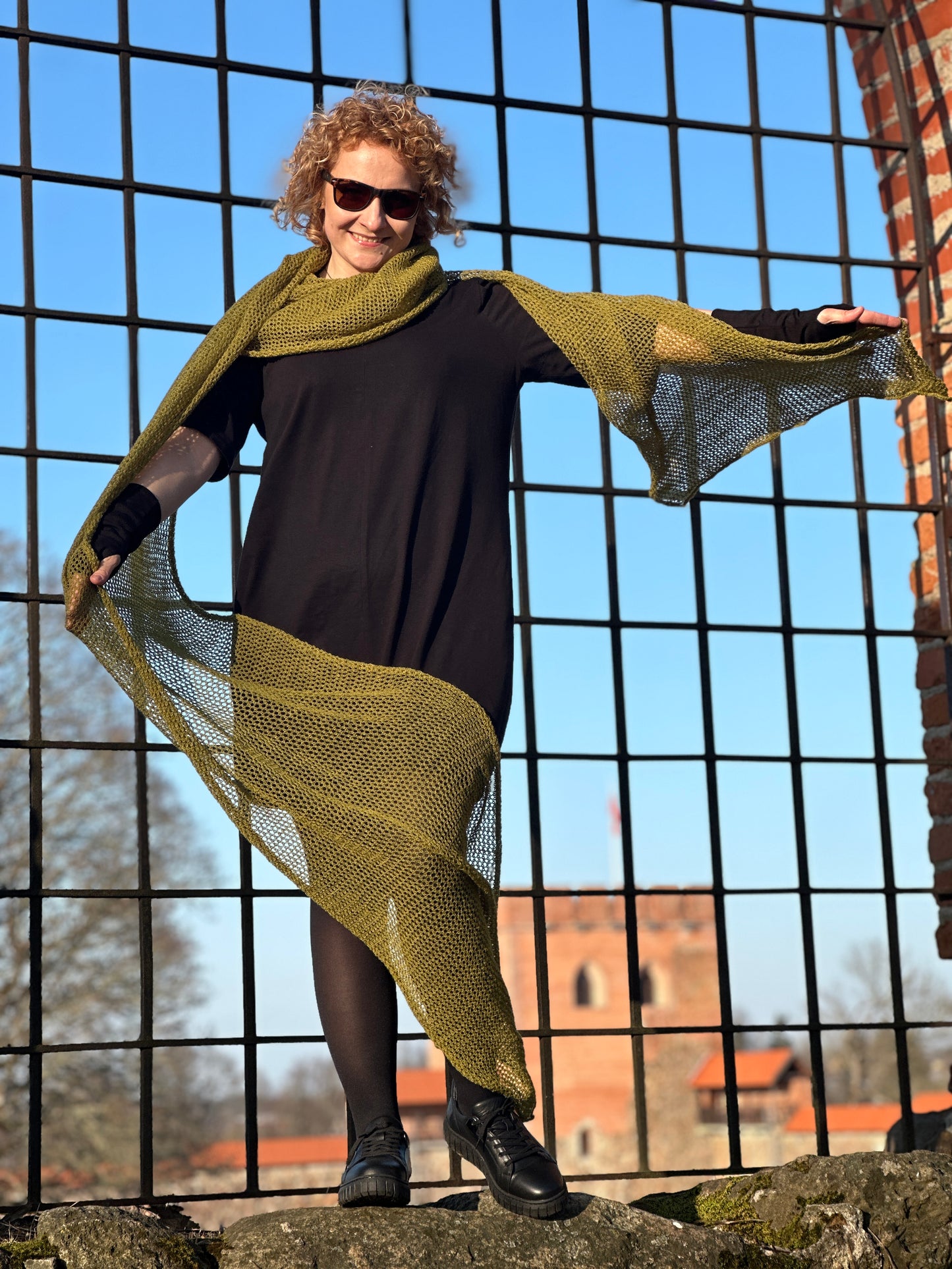 Soft Moss The Cloud Wrap | Artisanal Shawl