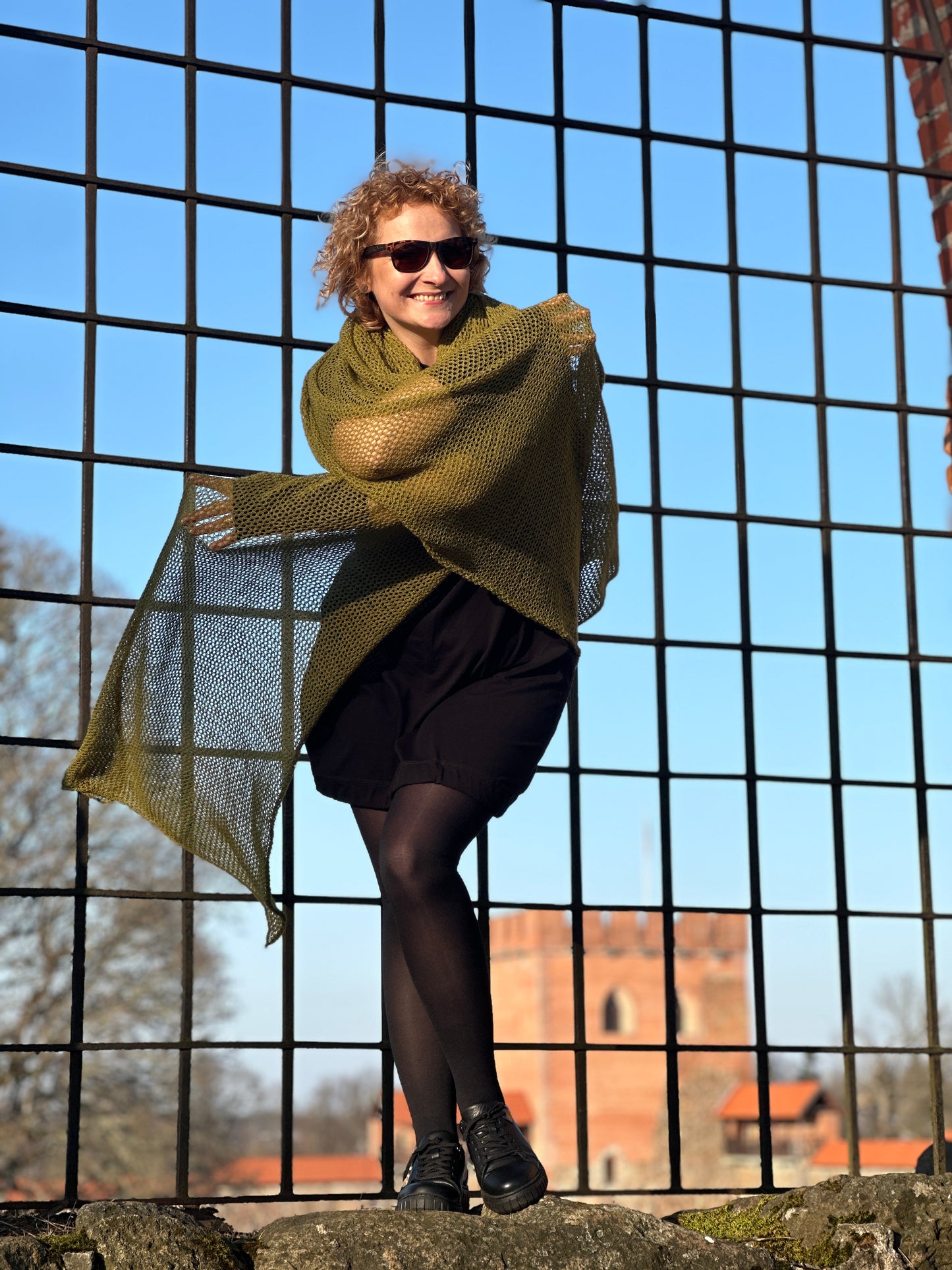Soft Moss The Cloud Wrap | Artisanal Shawl