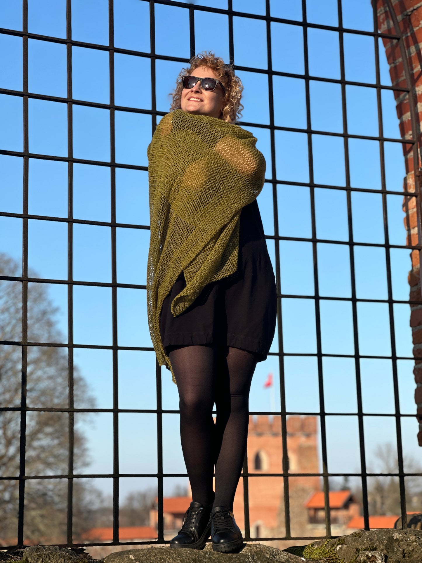 Soft Moss The Cloud Wrap | Artisanal Shawl