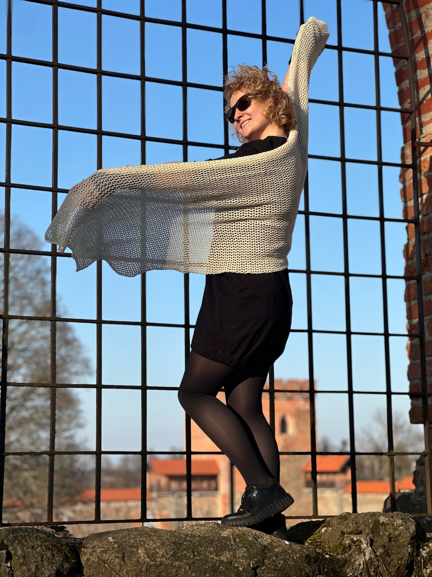 Honey Oat The Cloud Wrap | Artisanal Shawl