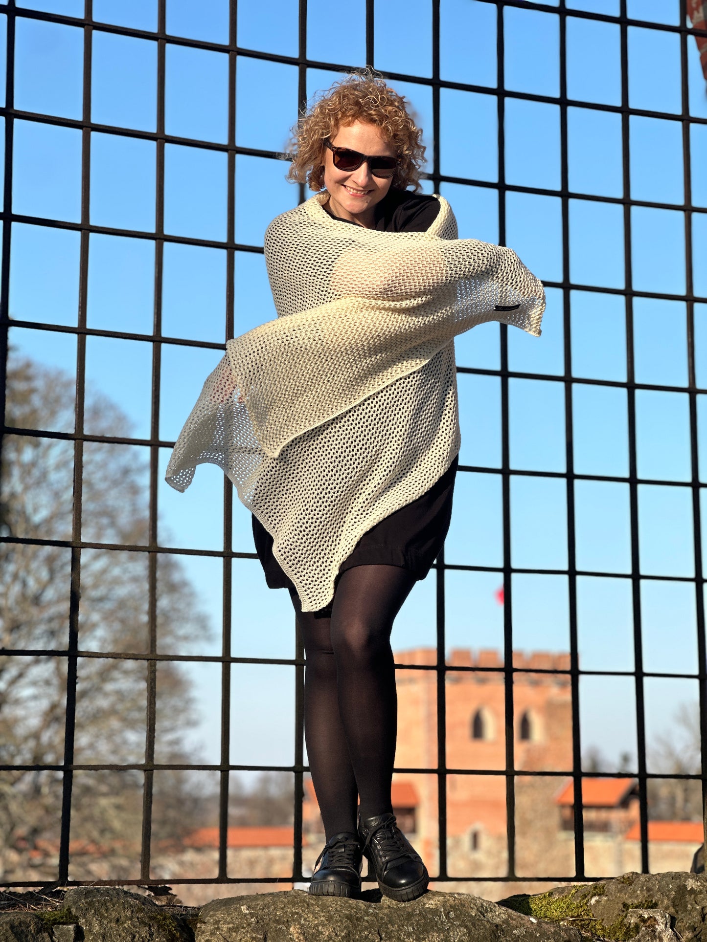 Honey Oat The Cloud Wrap | Artisanal Shawl