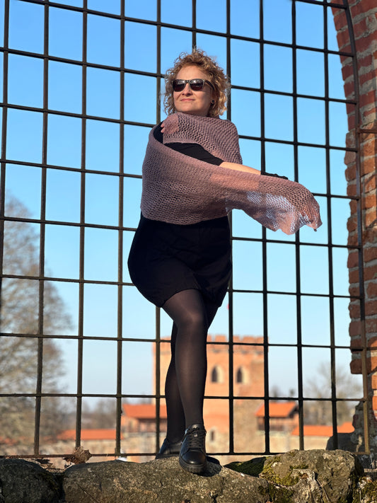Amethyst Mist The Cloud Wrap | Artisanal Shawl