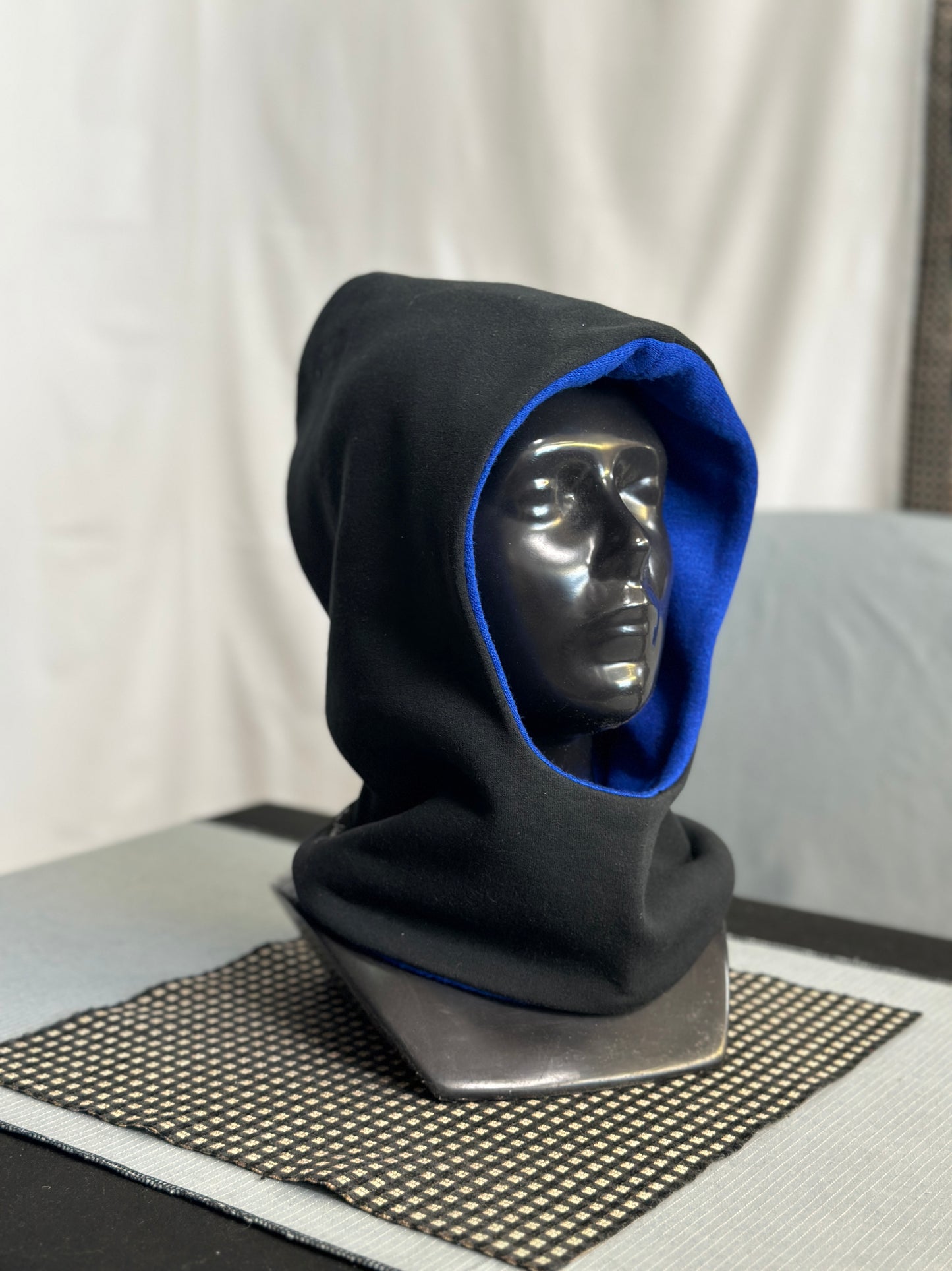 Midnight Blue & Black Reversible Hood – Short Neck Edition