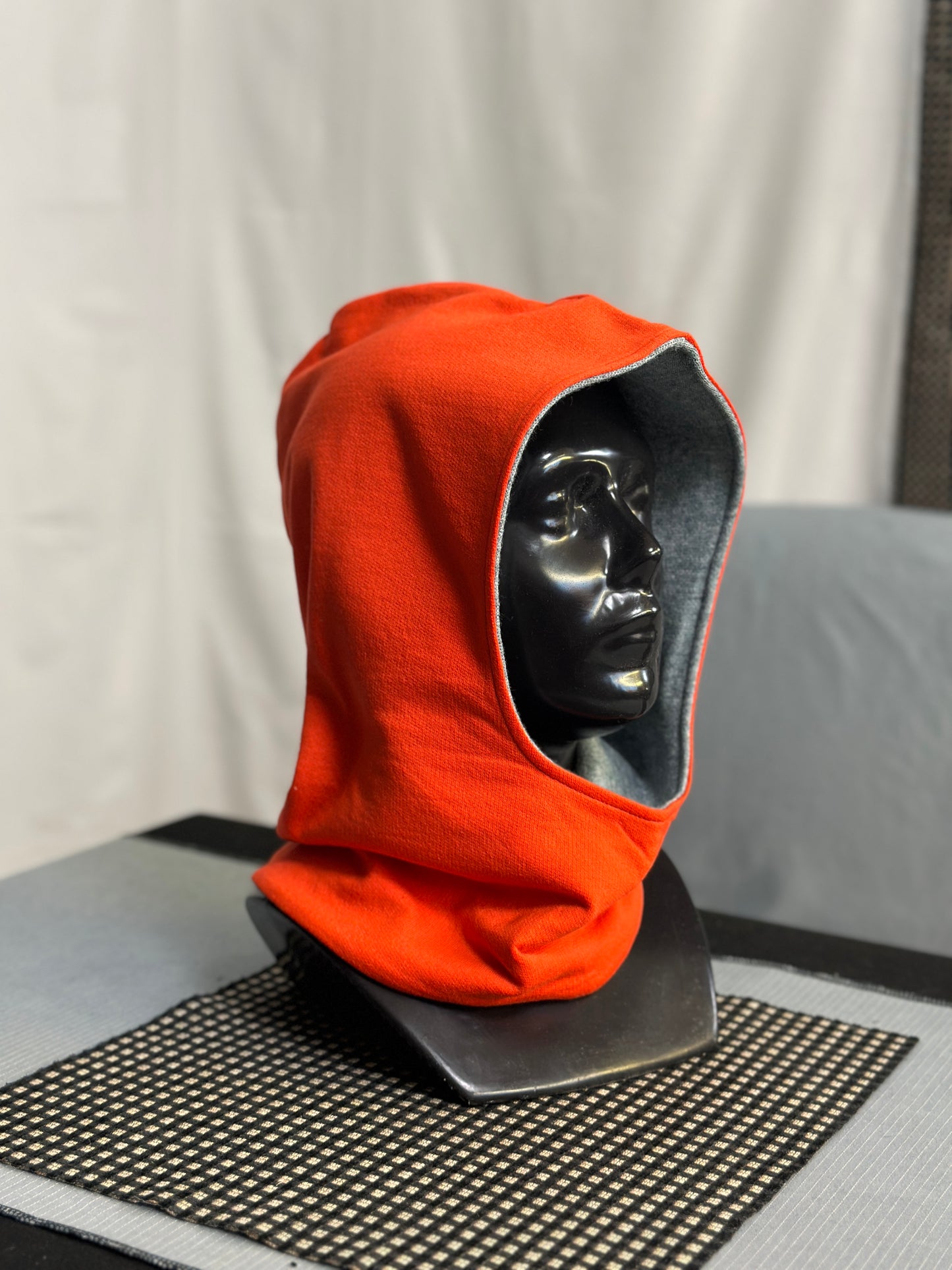 Cardinal Red & Grey Reversible Hood – Short Neck Edition