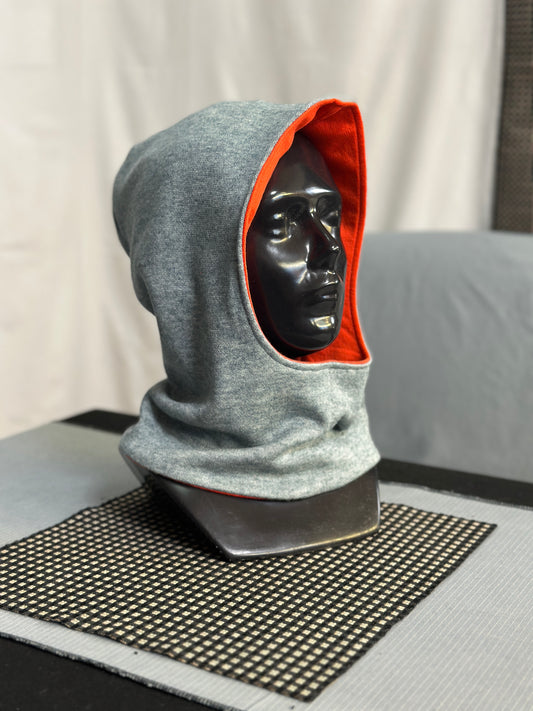 Cardinal Red & Grey Reversible Hood – Short Neck Edition