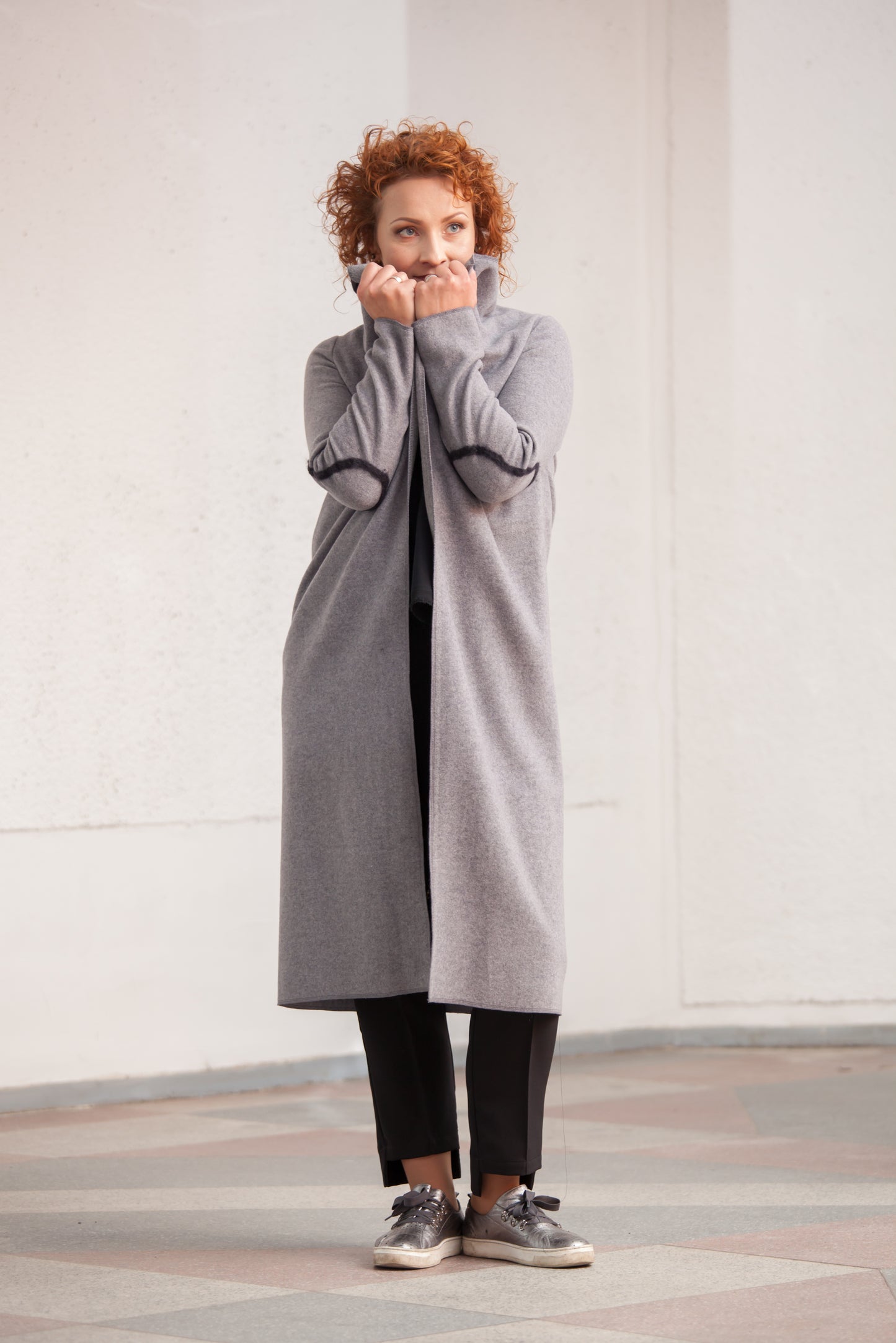 Luxury Handcrafted Felted Wool Cardigan - "The Lanterns" Collection