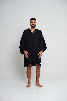 KRABI Men’s Muslin Hooded Poncho