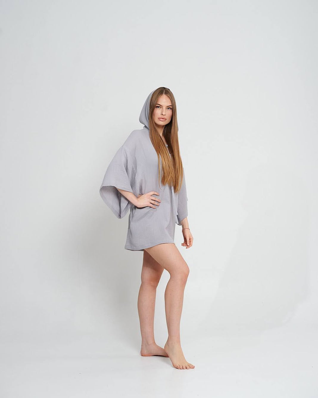 KRABI Women’s Muslin Hooded Poncho