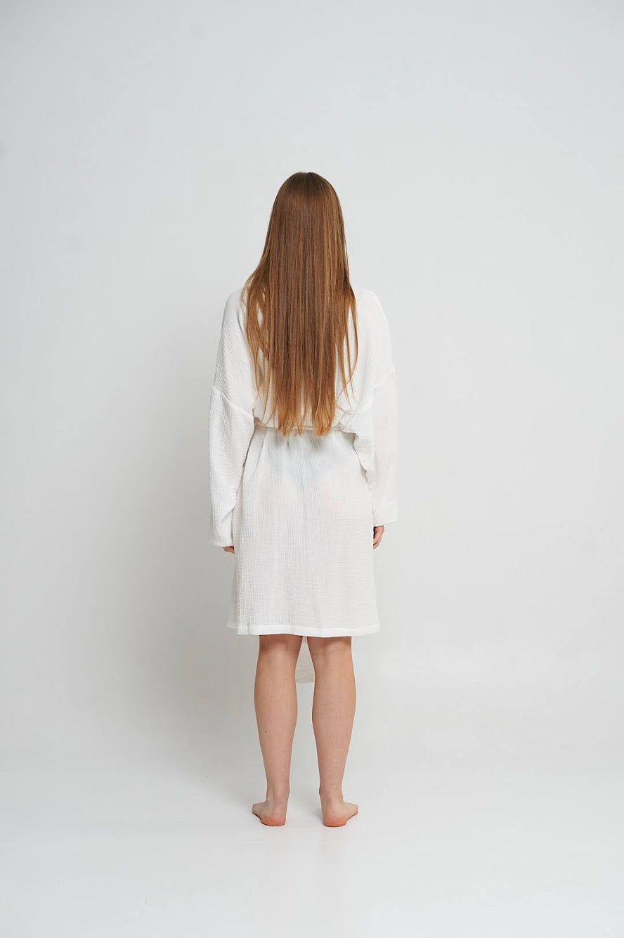 KRABI Women’s Muslin Bathrobe / Kimono Robe
