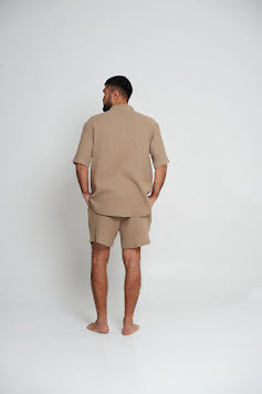 KRABI Men’s Muslin Shirt & Shorts Set