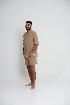 KRABI Men’s Muslin Shirt & Shorts Set