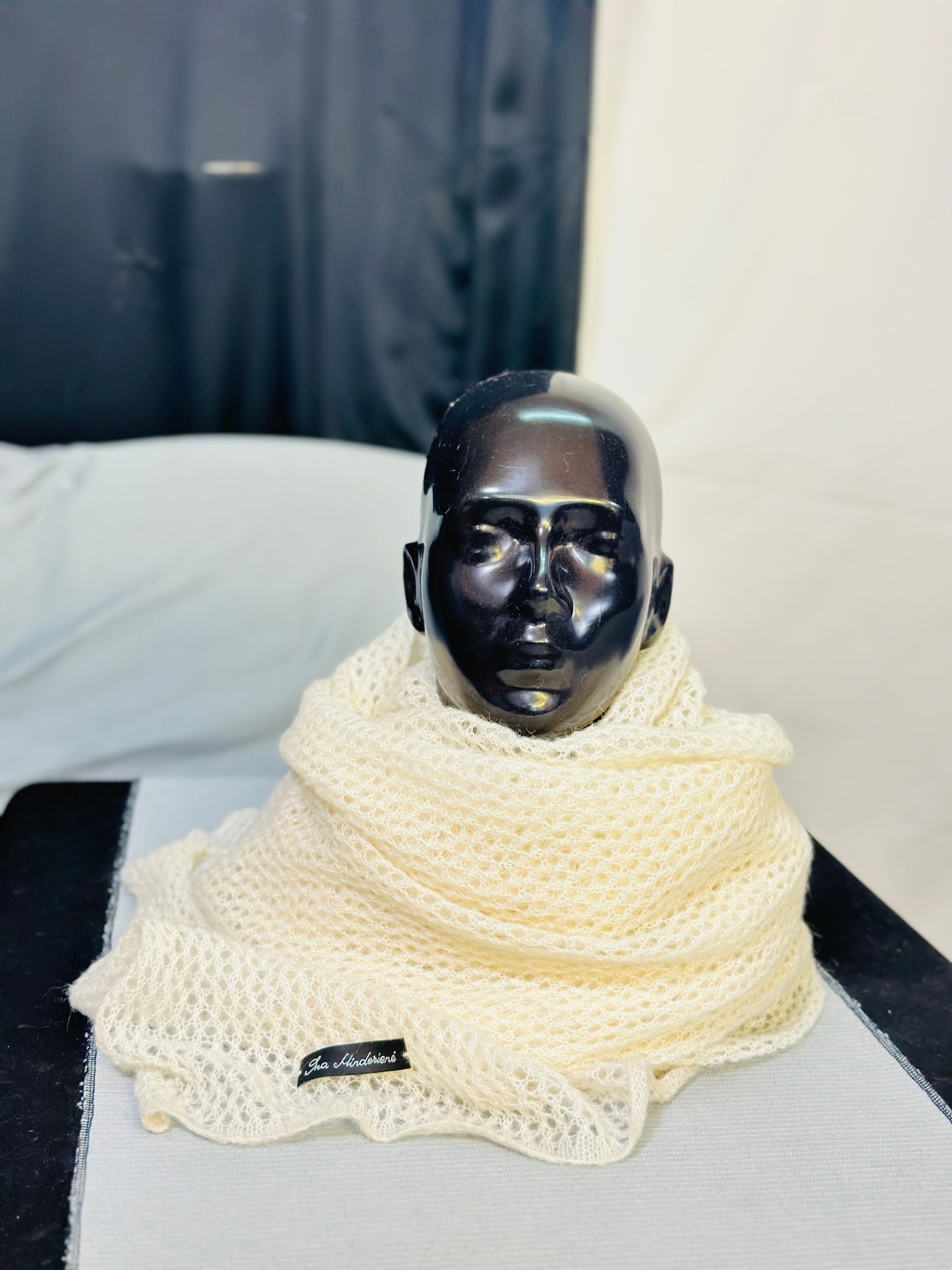 Pearl White The Cloud Wrap | Artisanal Shawl