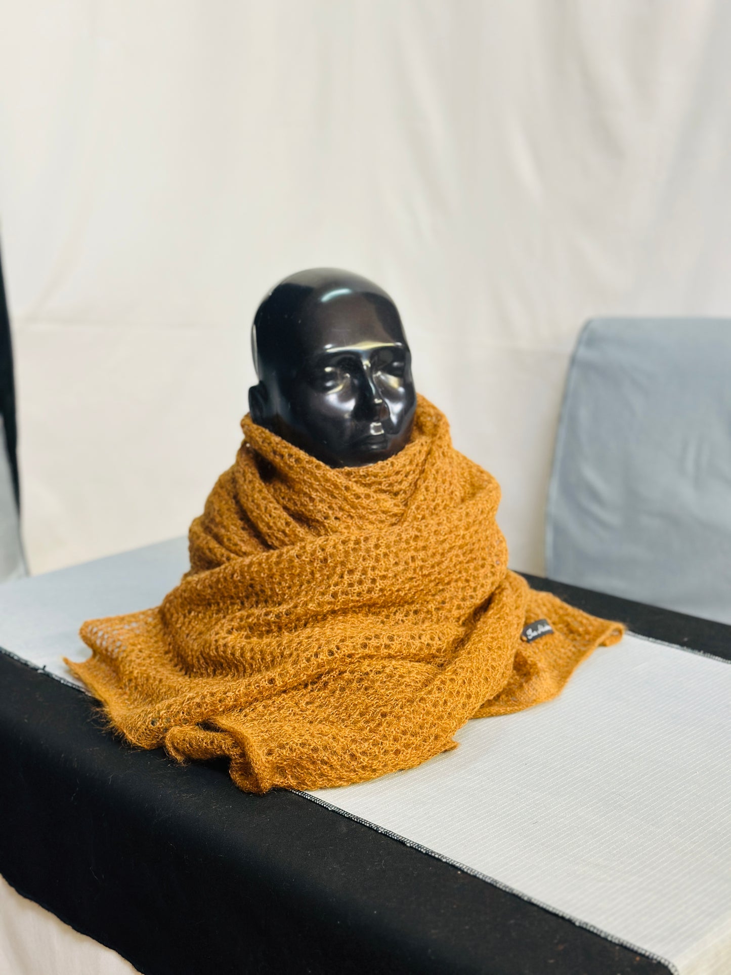 Copper Amber The Cloud Wrap | Artisanal Shawl