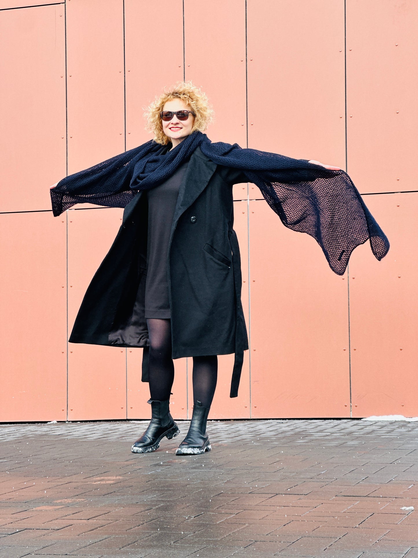 Midnight Blue The Cloud Wrap | Artisanal Shawl