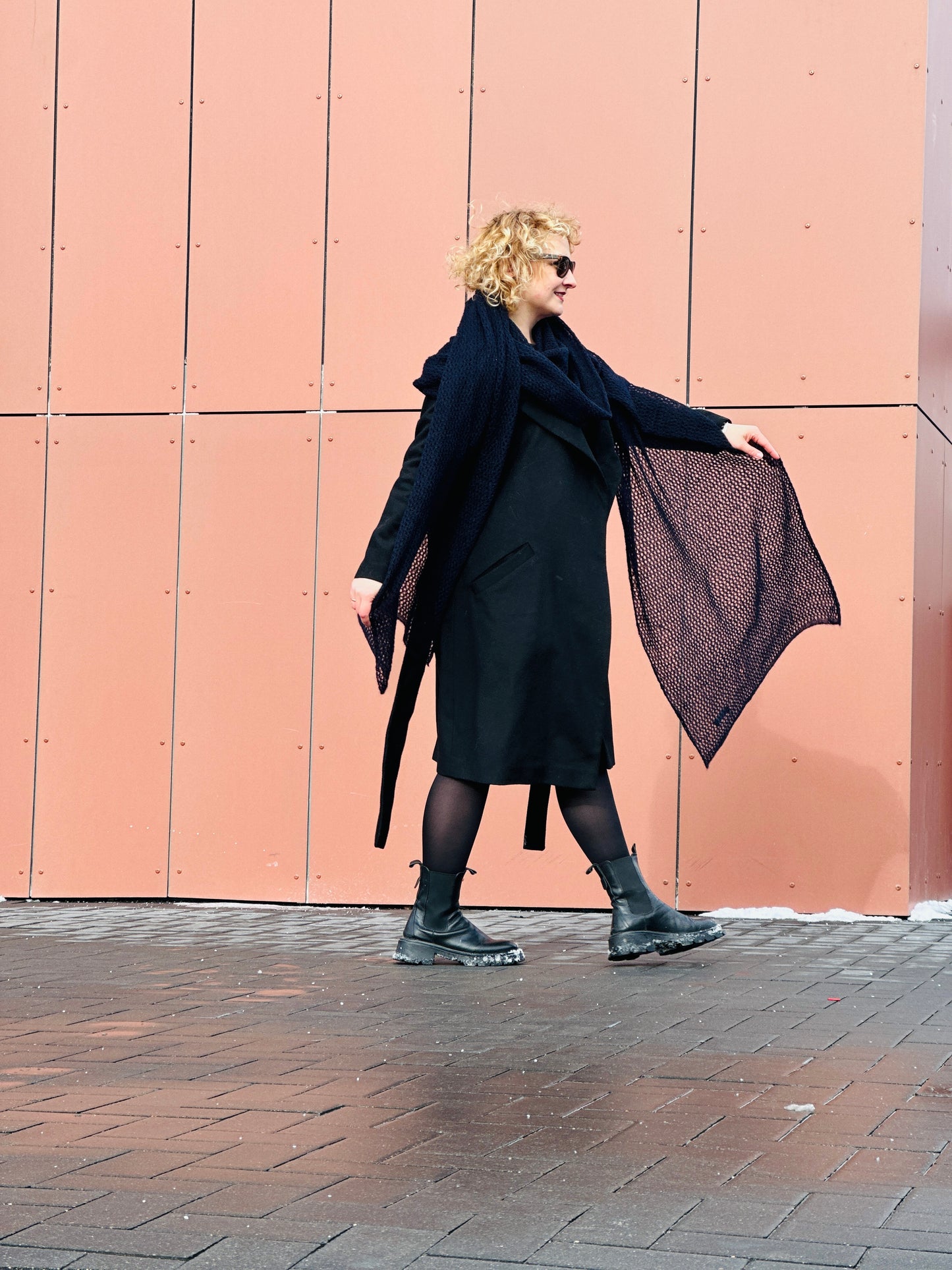 Midnight Blue The Cloud Wrap | Artisanal Shawl