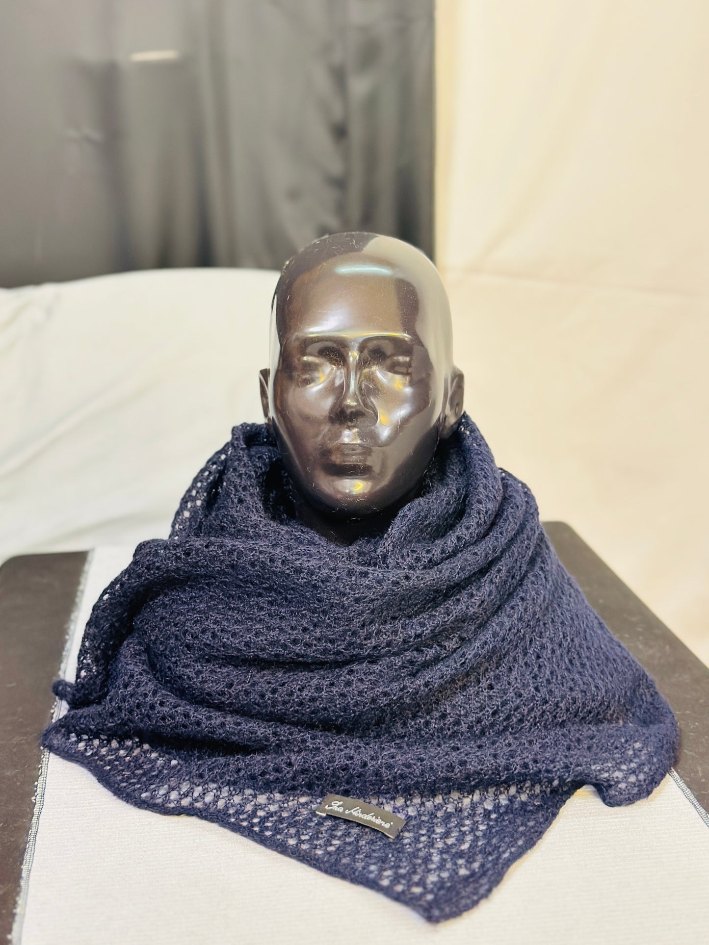 Midnight Blue The Cloud Wrap | Artisanal Shawl